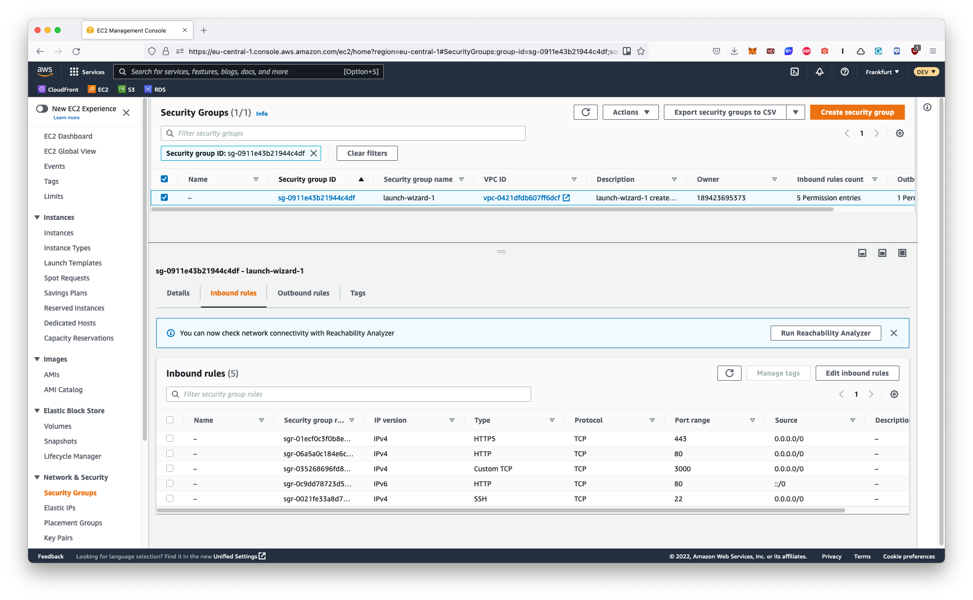 Inbound rules